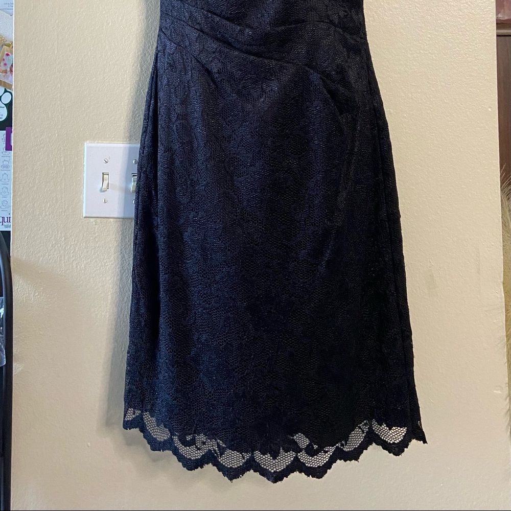 ELIZA J Lace Round Neck Cap Sleeve‎ Sheath Dress - Picture 3 of 14
